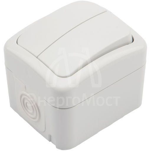 Выключатель 2-кл. ОП Mini OG IP54 бел. Kranz KR-78-0602