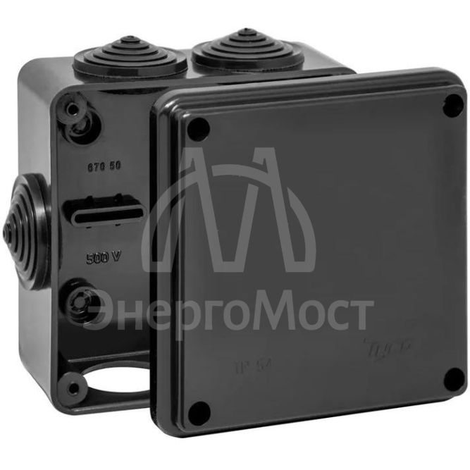 Коробка распределительная ОП 100х100х50мм УХЛ1 IP54 черн. Ruvinil 67050Ч