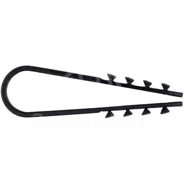 Дюбель-хомут d11-18мм для круглого кабеля черн. (уп.50шт) PROxima EKF plc-ncs50-11x18b