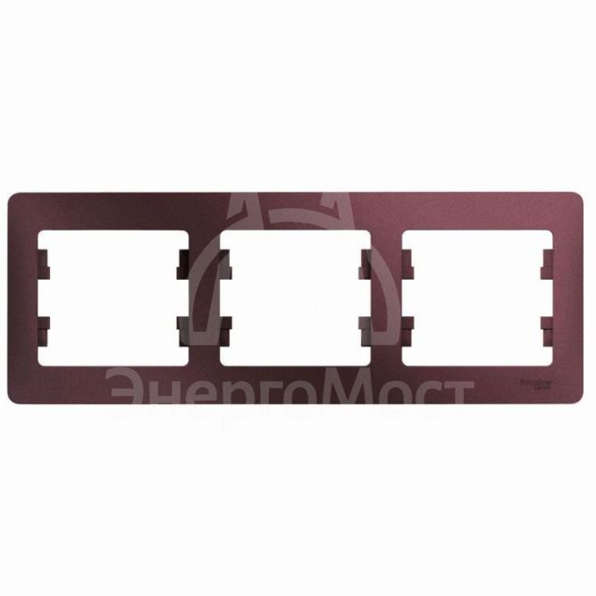 Рамка 3-м Glossa горизонт. баклажан. SchE GSL001103