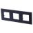 Рамка 3-м 6мод. Zenit антрацит ABB 2CLA227300N1801