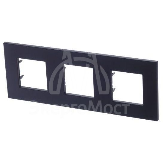 Рамка 3-м 6мод. Zenit антрацит ABB 2CLA227300N1801