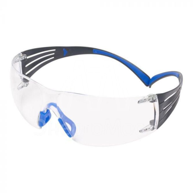 Очки открытые защитные из поликарбоната с покрытием Scotchgard™цвет линз прозр. с обтюратором SecureFit™ 401 SF401SGAF-BLU-EU 3М 7100148073