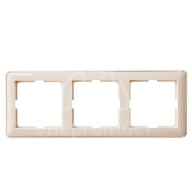 Рамка 3-м W59 сл. кость SchE KD-3-28 (КД-3-28)