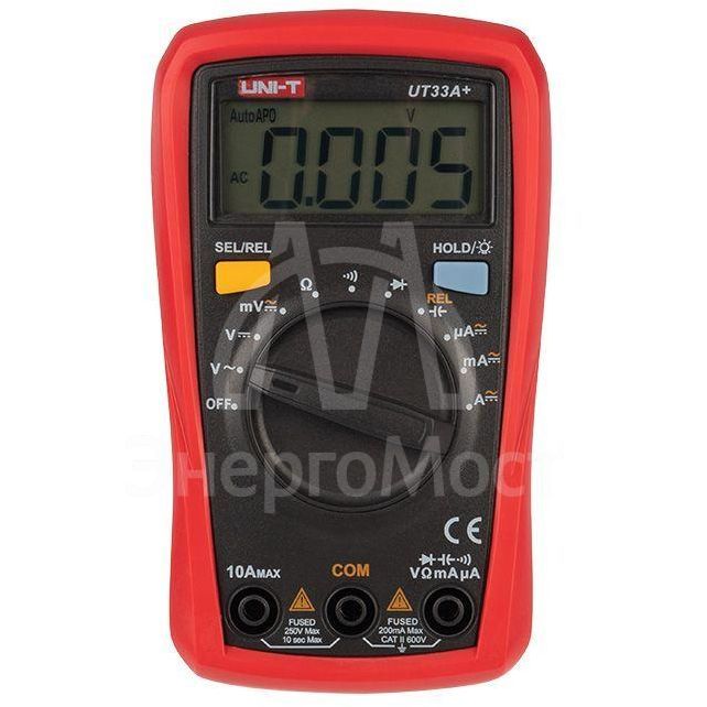 Мультиметр портативный UT33A+ с автовыбором диапазона емкость UNI-T 13-0055