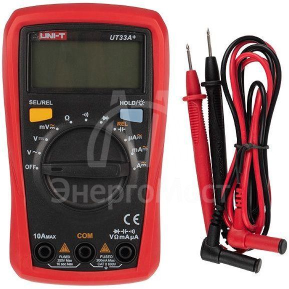 Мультиметр портативный UT33A+ с автовыбором диапазона емкость UNI-T 13-0055