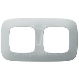 Рамка 2-м Valena Allure универсальная алюм. Leg 754392