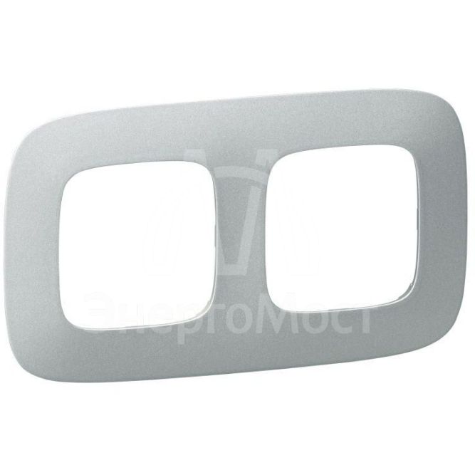 Рамка 2-м Valena Allure универсальная алюм. Leg 754392