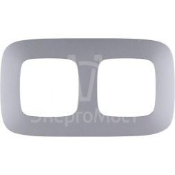 Рамка 2-м Valena Allure универсальная алюм. Leg 754392