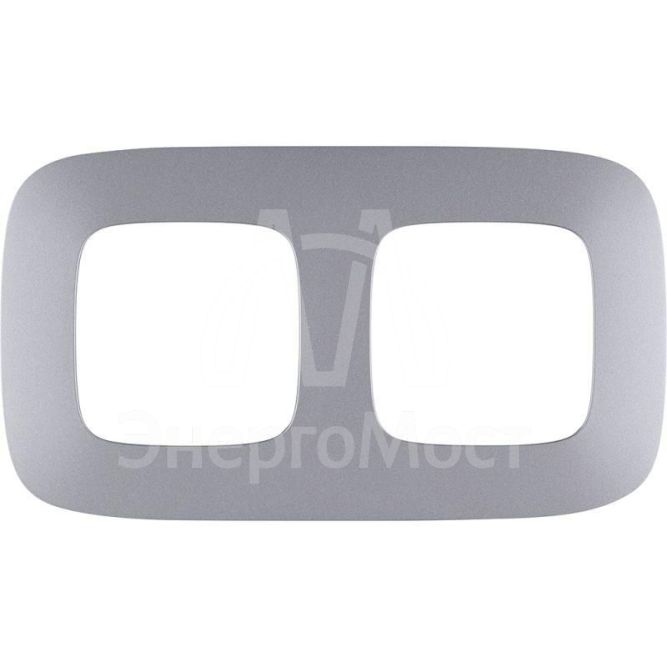 Рамка 2-м Valena Allure универсальная алюм. Leg 754392