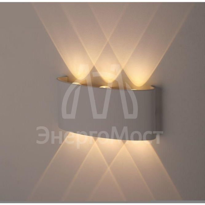 Светильник WL12 WH декор. подсветка светодиод. 6х1Вт IP54 бел. ЭРА Б0034610