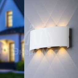 Светильник WL12 WH декор. подсветка светодиод. 6х1Вт IP54 бел. ЭРА Б0034610