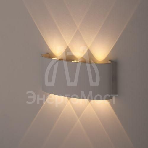 Светильник WL12 WH декор. подсветка светодиод. 6х1Вт IP54 бел. ЭРА Б0034610