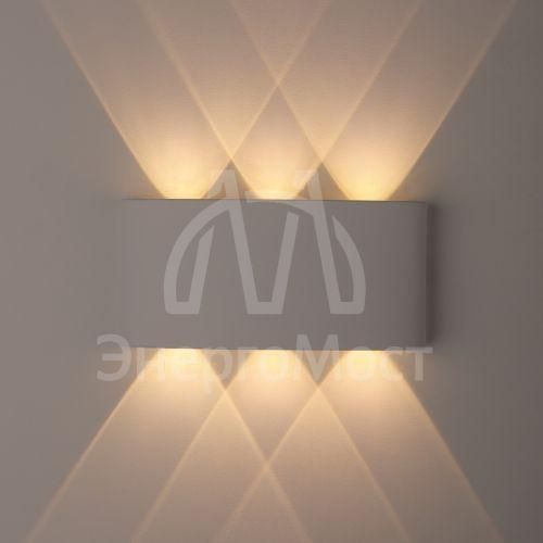 Светильник WL12 WH декор. подсветка светодиод. 6х1Вт IP54 бел. ЭРА Б0034610