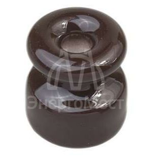 Изолятор для наружного монтажа керамика корич. (уп.50шт) Bironi R-IZ-20-50