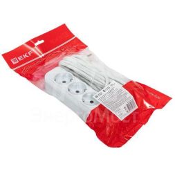 Удлинитель 4х5м с заземл. 16А IP20 Эксперт 3.0кВт ПВС 3х1 PROxima EKF UBA16-310-4-05