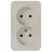 Розетка 2-м ОП BLANCA 16А 250В без шторок без заземл. изол. пласт. беж. SchE BLNRA000217