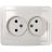 Розетка 2-м CLASSICO 2102 бел. ASD / IN HOME 4680005959914