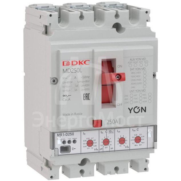 Выключатель автоматический в литом корпусе YON MD100N-MR1 DKC MD100N-MR1
