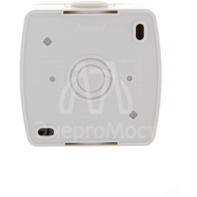 Розетка 1-м ОП Ната 16А IP20 без заземл. керам. бел. LEZARD 710-0200-121