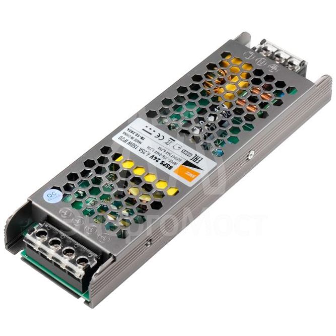 Блок питания для светодиодной ленты 150Вт 6.25А 24В IP20 BSPS метал. Pro JazzWay 5015593