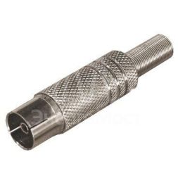 Разъем гнездо TV никель с пружиной Rexant 05-2014