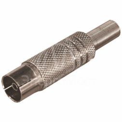 Разъем гнездо TV никель с пружиной Rexant 05-2014