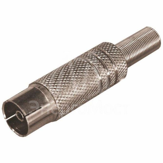 Разъем гнездо TV никель с пружиной Rexant 05-2014