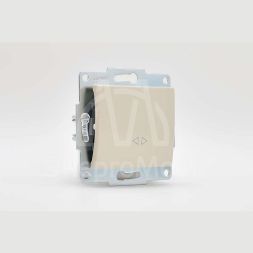 Механизм выключателя промежуточного 1-кл. 2п СП Karina 10А IP20 крем. LEZARD 707-0388-107