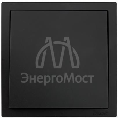 Выключатель 1-кл. СП ZIMA IP20 10А безвинт. зажим черн. бархат LEZARD 704-4288-100QC