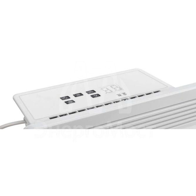 Конвектор электрический 2кВт с электронным термостатом Х-образ. нагревательный элемент ножки+крепление на стену Rexant 60-0082