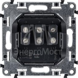 Механизм выключателя 3-кл. СП Valena Life 10А IP20 250В 10AX с лиц. панелью винт. зажимы бел. Leg 752403