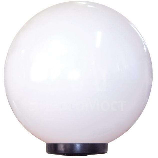 Светильник НТУ 06-100-01 &amp;quot;Шар&amp;quot; 100Вт E27 IP55 d400 Б опал ПММА /корпус плоск. черн. (инд. упак.) Элетех 1030480231