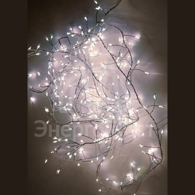 Гирлянда светодиодная &amp;quot;Мишура&amp;quot; 3м 300LED тепл. бел. 220В КОСМОС KOC_GIR-V109