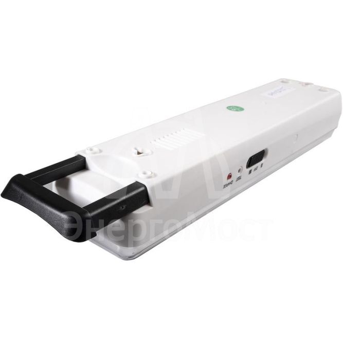 Светильник-фонарь светодиодный Accu9-L30-wh 30SMD яркий(300Лм)2ч/эконом(90Лм)6ч 220В/акк. Li-ion/3.7В/1200мАч аварийный бел. JazzWay 5024533