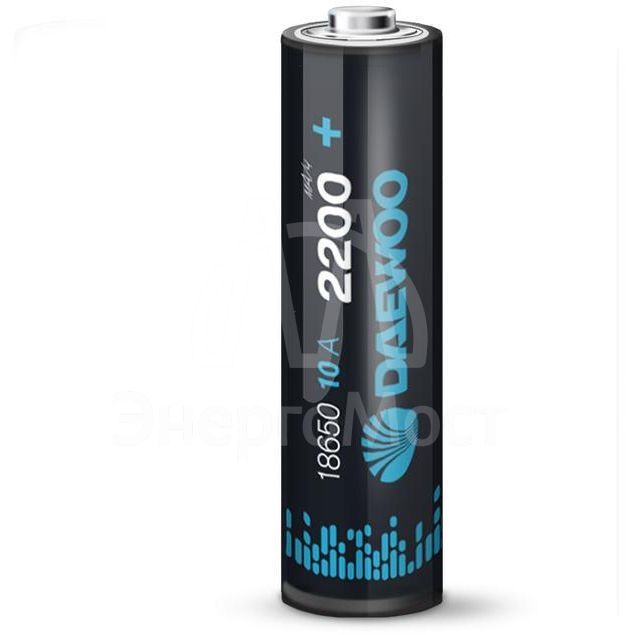 Аккумулятор 18650 3.7В Li-Ion 2200мА.ч 10А BL-1 DAEWOO 5043329