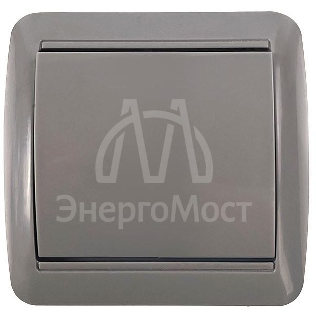 Выключатель 1-кл. ОП Клио 10А IP44 сер. UNIVersal К2221-Gr