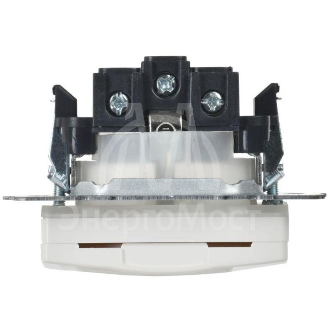 Розетка BRITE РСбш10-3-44-БрБ 16А IP44 с заземл. защ. шторки с крышкой бел. IEK BR-R16-16-44-K01