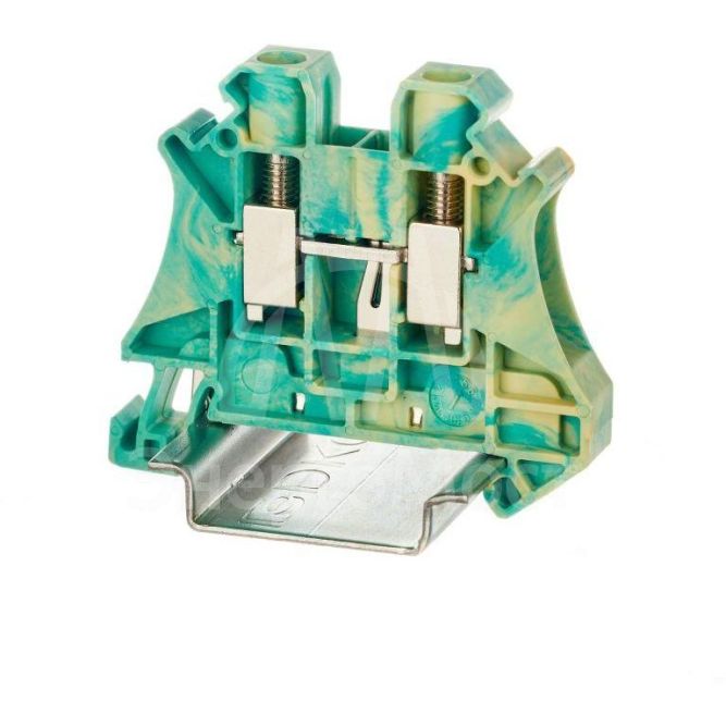 Клемма заземления винтовой зажим 2 точки подключения 6кв.мм DKC TUR-6-PE