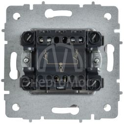 Выключатель 2-кл. СП BRITE ВС10-2-0-БрАБ 10А механизм арктич. бел. IEK BR-V20-0-10-K91