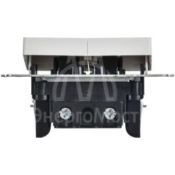 Выключатель 2-кл. СП BRITE ВС10-2-0-БрАБ 10А механизм арктич. бел. IEK BR-V20-0-10-K91