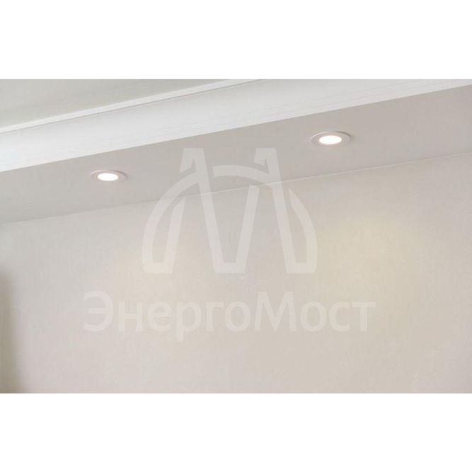 Светильник 4104 встраиваемый MR16 круг пласт. бел. IEK LT-UVB0-4104-GU05-1-K01