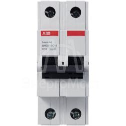 Выключатель автоматический модульный 2п C 16А 4.5кА Basic M BMS412C16 ABB 2CDS642041R0164