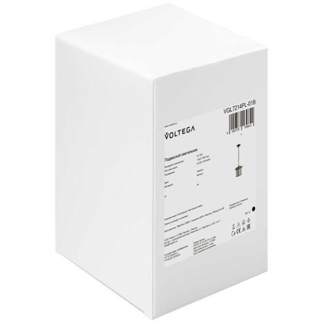 Светильник Gabi 1х40Вт E27 IP44 подвесной Voltega VGL7214PL-01B