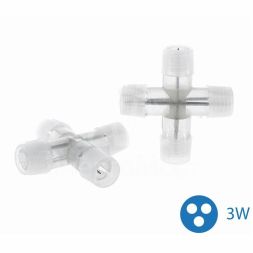 Коннектор &amp;quot;X&amp;quot;-образный для Дюралайта 3W 13мм Космос KOC-DL-3W13-CX