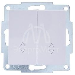 Механизм выключателя проходн. 2-кл.СП VESNA проходной двойной бел. LEZARD 742-0288-106