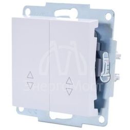 Механизм выключателя проходн. 2-кл.СП VESNA проходной двойной бел. LEZARD 742-0288-106