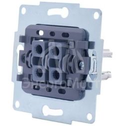 Механизм выключателя проходн. 2-кл.СП VESNA проходной двойной бел. LEZARD 742-0288-106