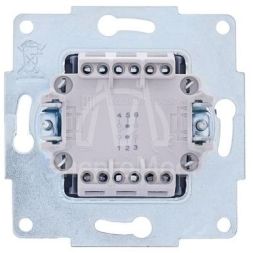 Механизм выключателя проходн. 2-кл.СП VESNA проходной двойной бел. LEZARD 742-0288-106