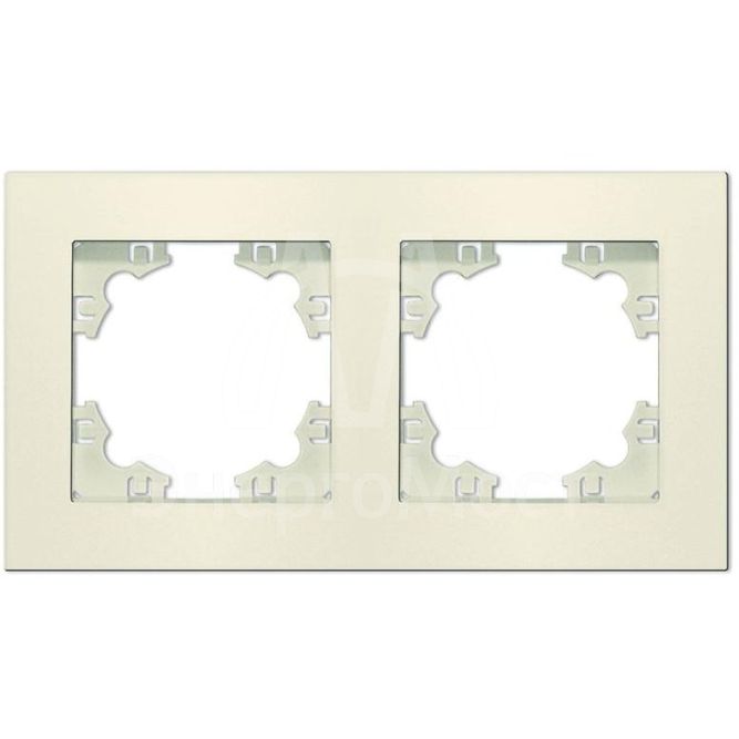 Рамка 2-м Афина универс. сл. кость (ivory) Universal A0044-I